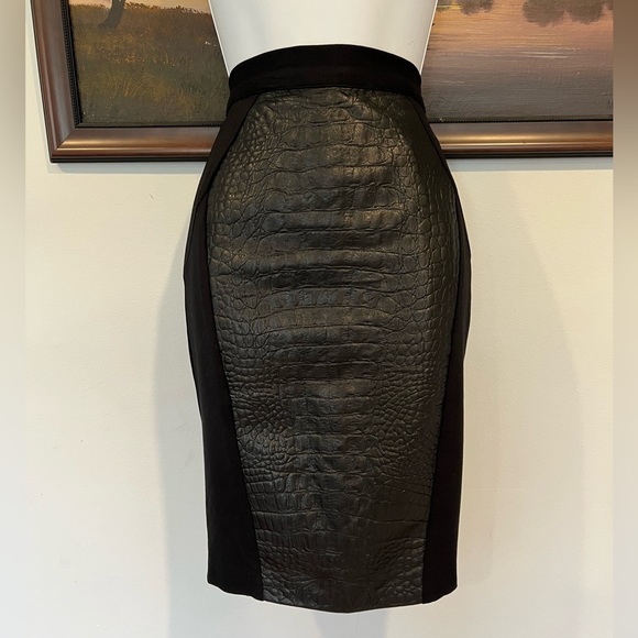 Single Los Angeles pencil leather skirt - Picture 4 of 17